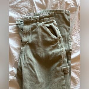 Cotton On sage green carpenter pants